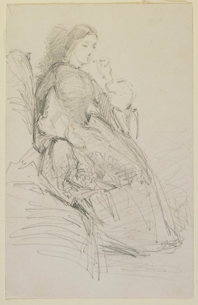 Femme assise, fumant, 1858-59 - James Abbott McNeill Whistler